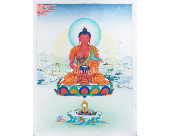 Amitabha Buddha Thangka Buddha of Infinite Light Authentic Tibetan Thangka Art