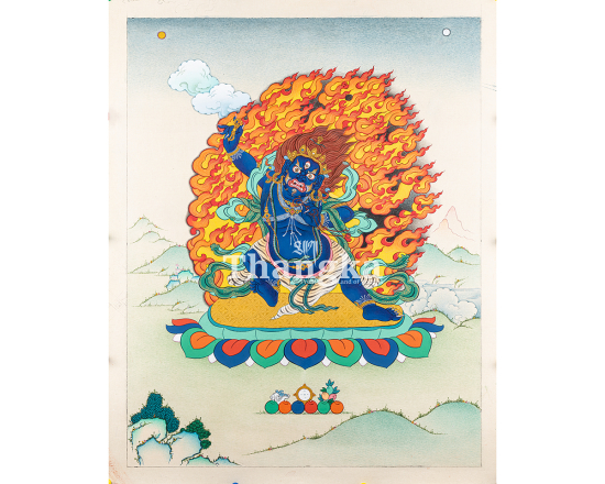 Vajrapani Thangka Power of Enlightenment Protector Authentic Tibetan Thangka Art