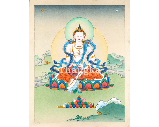Vajrasattva Thangka | Purification Deity of 100-Syllable Mantra | Authentic Tibetan Thangka Art