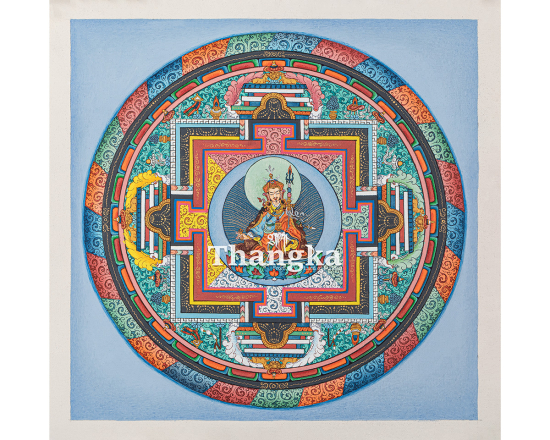 Guru Rinpoche Mandala Thangka Sacred Mandala of the Lotus Born Master
