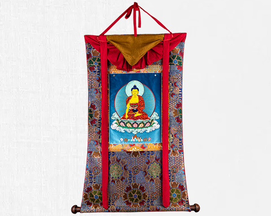 Applique Shakyamuni Buddha Thangka 
